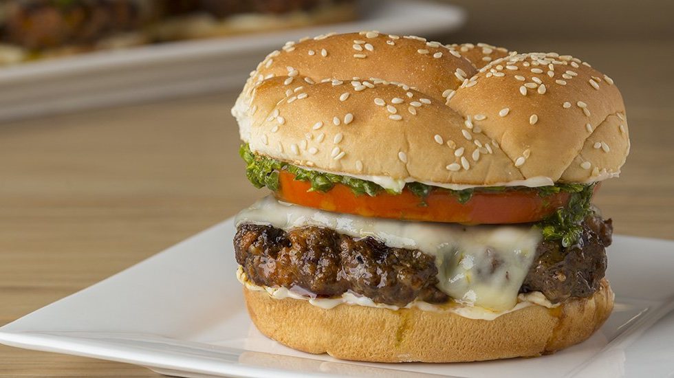 Chorizo Burger with Chimichurri