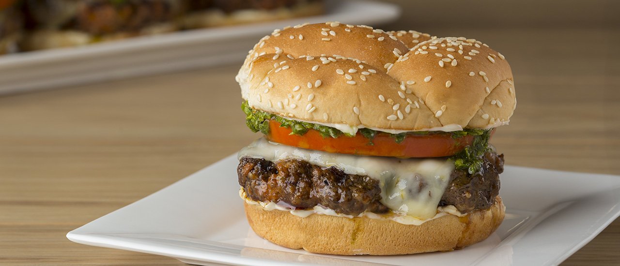 Chorizo Burger with Chimichurri