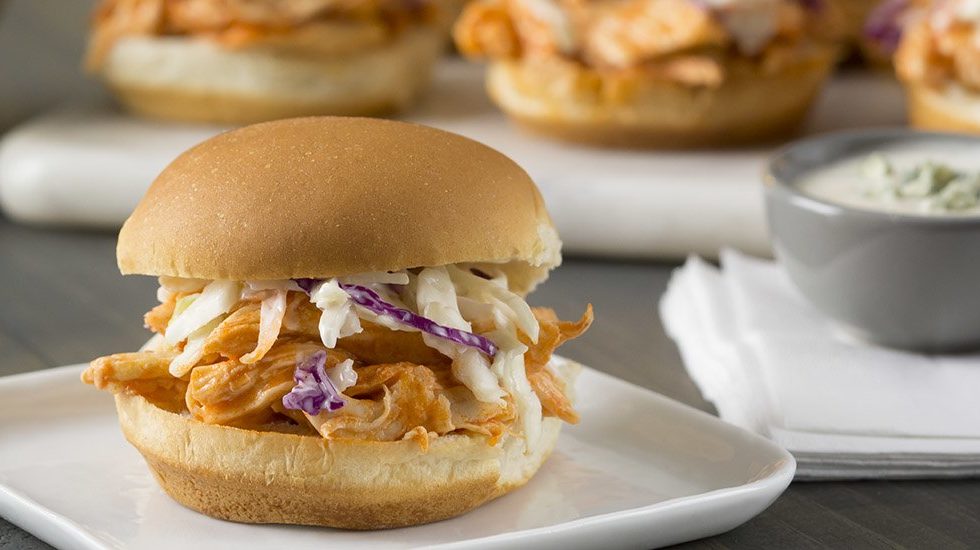 Buffalo Chicken Salad Sliders