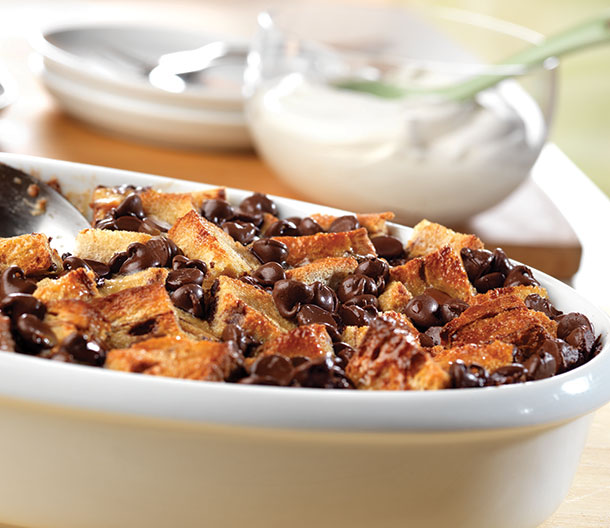 Chocolate-Cinnamon Swirl Bread Pudding