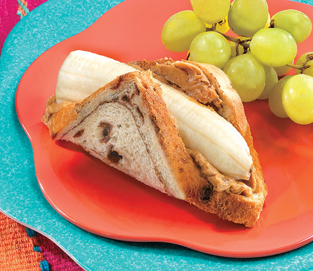 Peanut Butter Banana Swirl Tacos