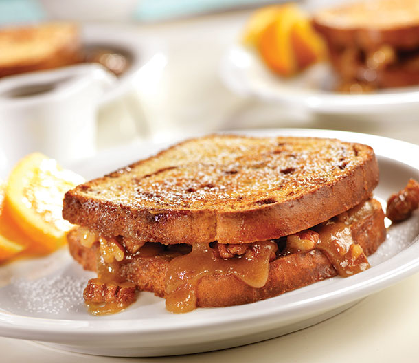 Stuffed Pecan Pie Swirl French Toast