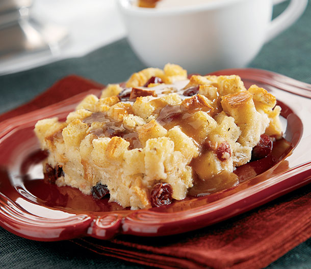 Cranberry Apple Bread Pudding