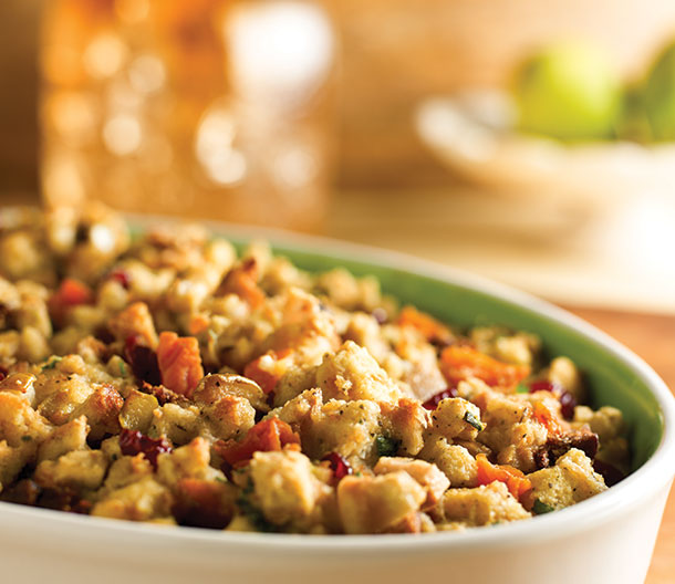 Pear and Dried Winter Fruit Stuffing