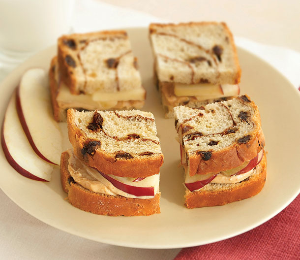 Apple & Peanut Butter Swirl Snack Squares