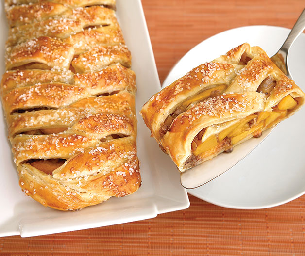Braided Peach Strudel