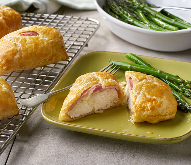 Ham and Swiss Chicken in Pastry