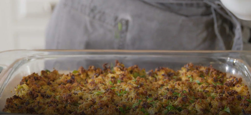Chef Kaylee's Cornbread and Sausage Stuffing