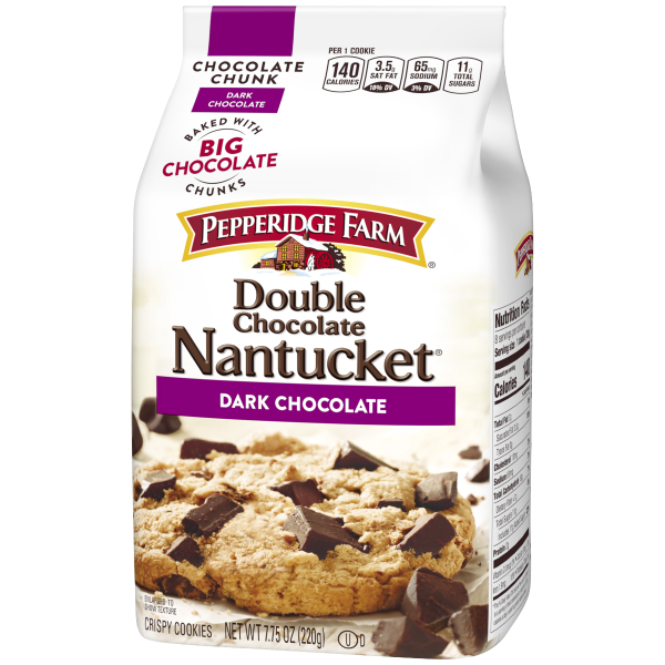 Crispy Double Dark Chocolate Chunk Cookies Pepperidge Farm