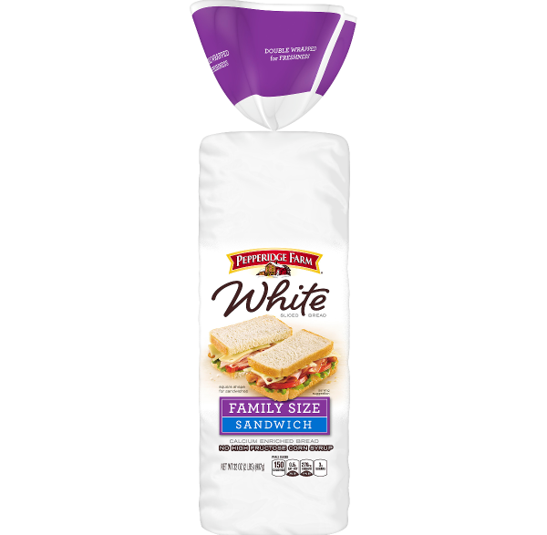 Family Size Calcium Enriched White Sandwich Bread