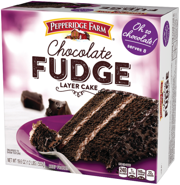 Frozen Chocolate Fudge Layer Cake Pepperidge Farm