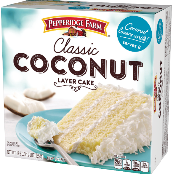 Frozen Coconut Layer Cake