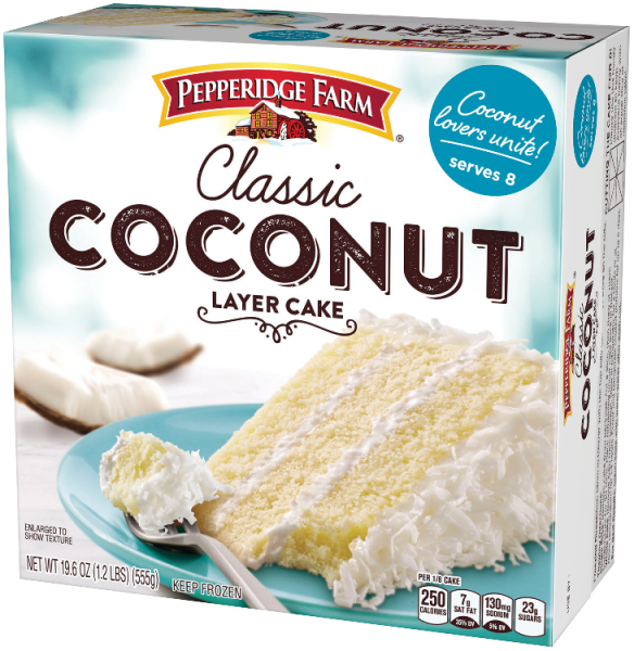 Frozen coconut layer cake pepperidge farm