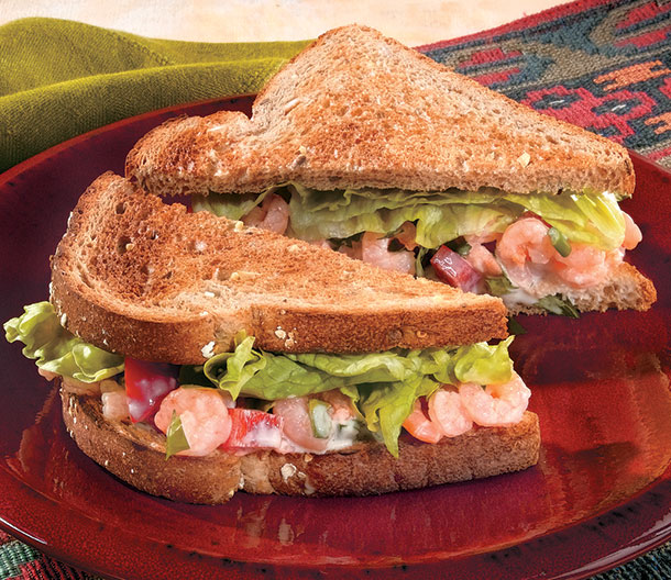 Mexican Shrimp Salad Sandwiches