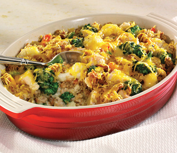 Turkey and Stuffing Casserole