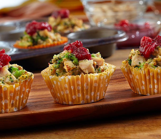 Mini Chicken & Stuffing Cups