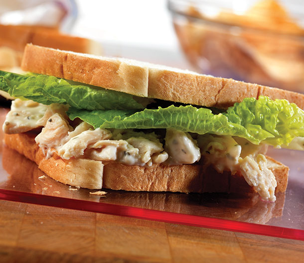 Caesar Chicken Salad Sandwiches