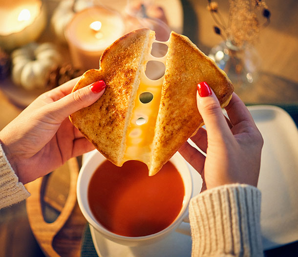 Tomato Soup & Grilled Cheese Sandwich