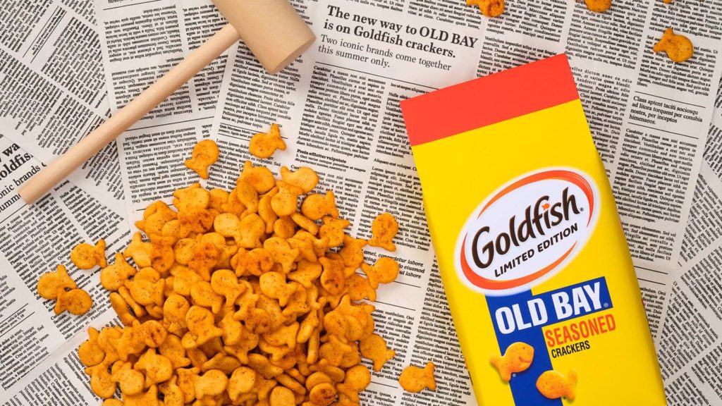 The New Way to OLD BAY is on Goldfish crackers. Two iconic brands come together this summer only.