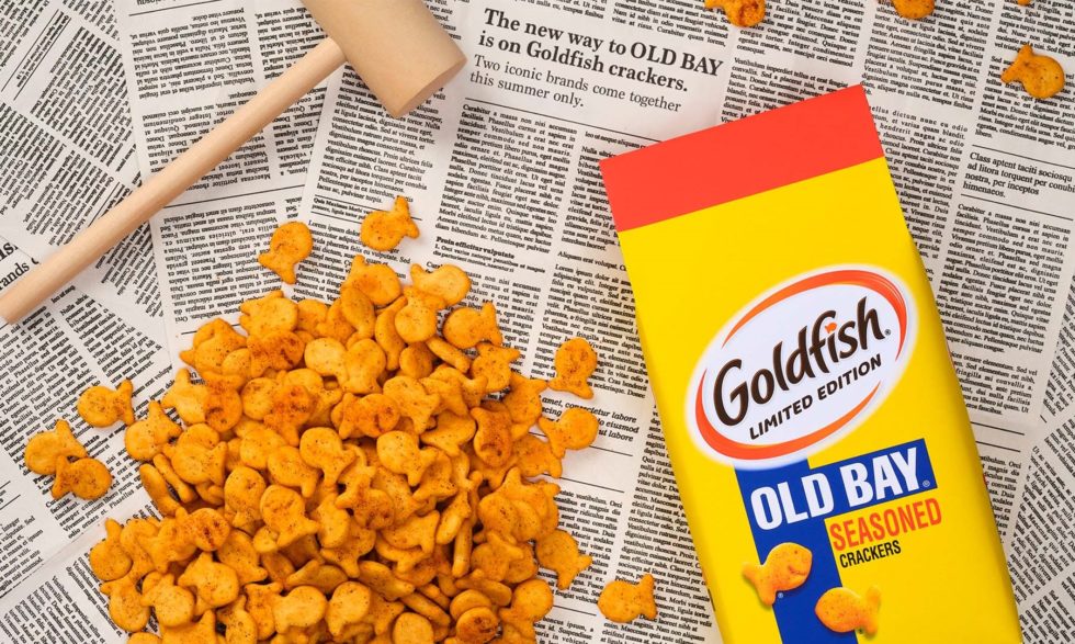 The New Way to OLD BAY is on Goldfish crackers. Two iconic brands come together this summer only.