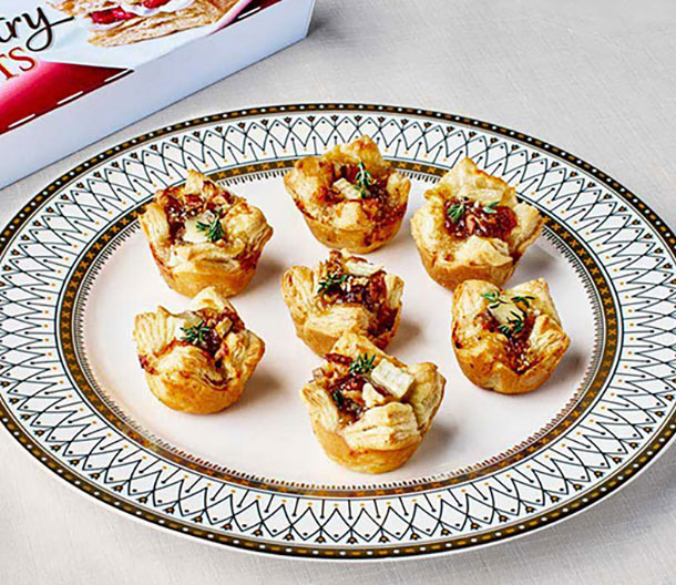 Baked Brie & Fig Puff Pastry Bites