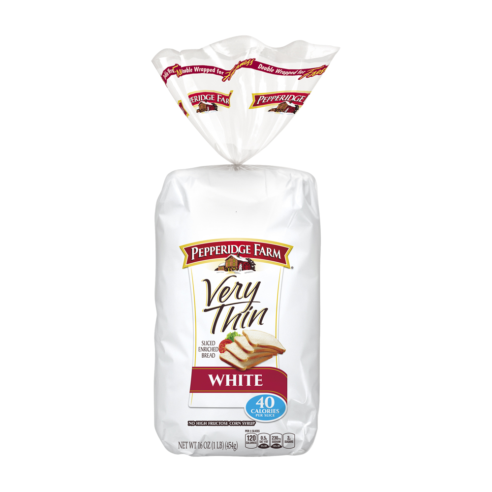 Enriched white thin sliced bread pepperidge farm