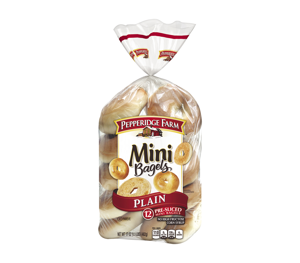 Mini Plain Bagels Pepperidge Farm
