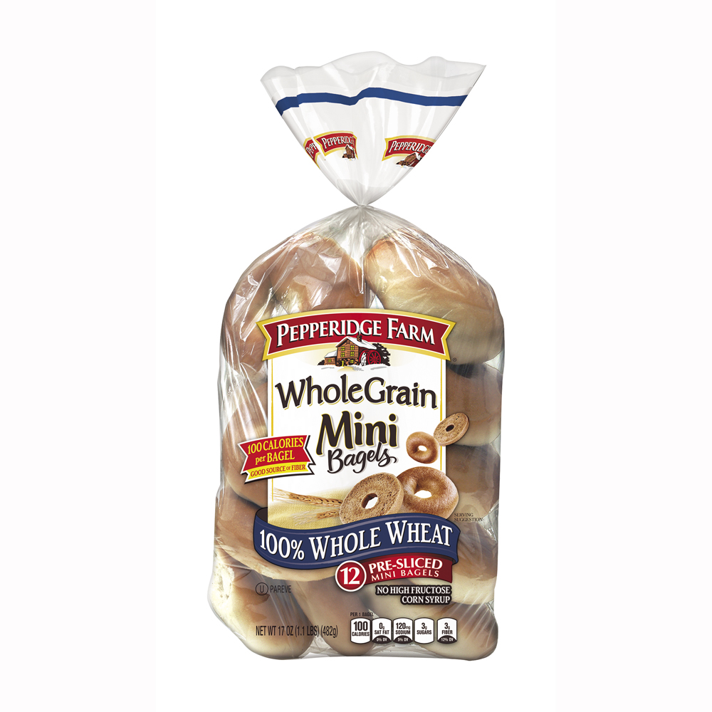 Mini 100% Whole Wheat Bagels - Pepperidge Farm