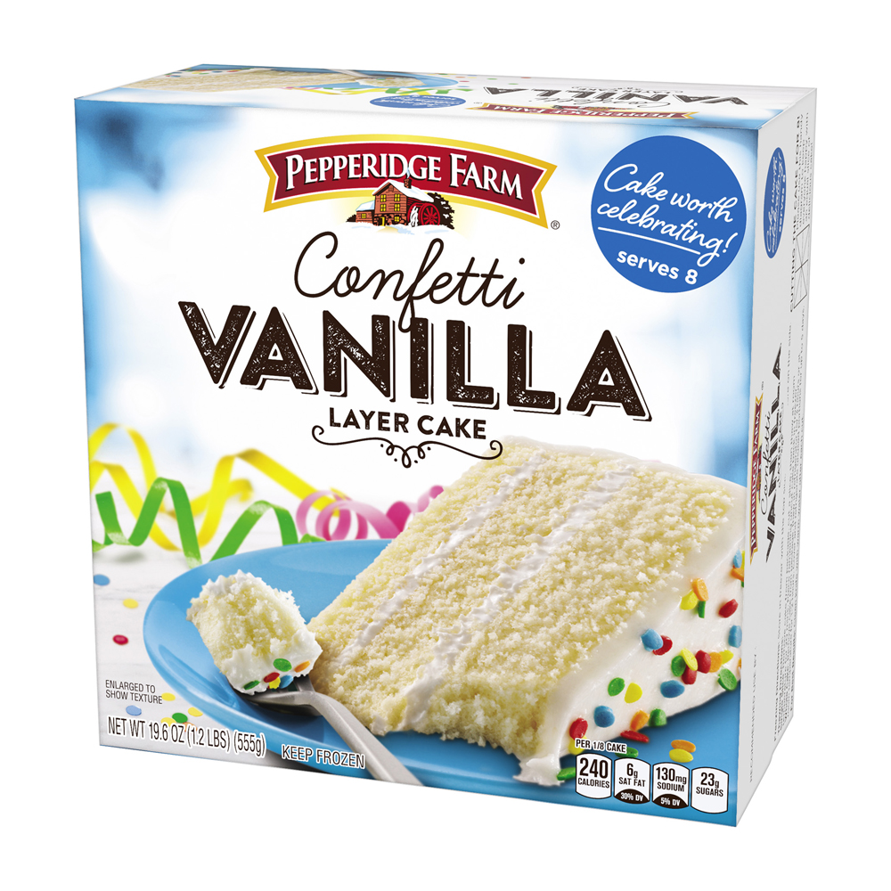 Frozen Confetti Vanilla Layer Cake Pepperidge Farm.